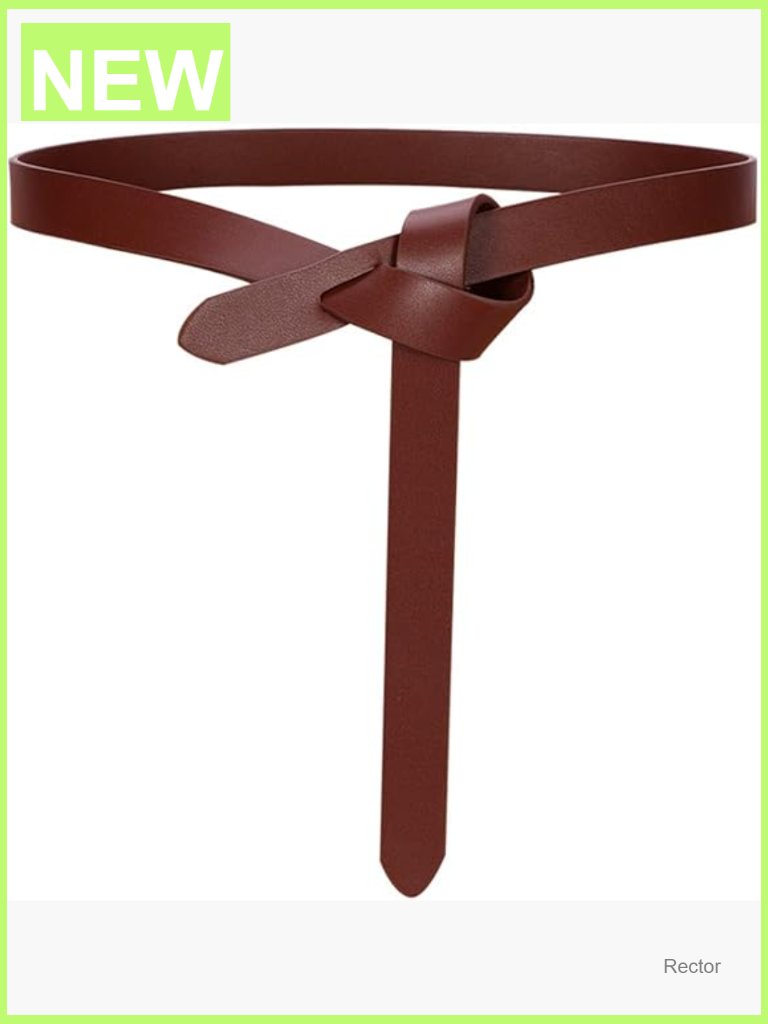 Faux Leather Knot Belt For Women Wrap Tie Belt For Jeans Dress